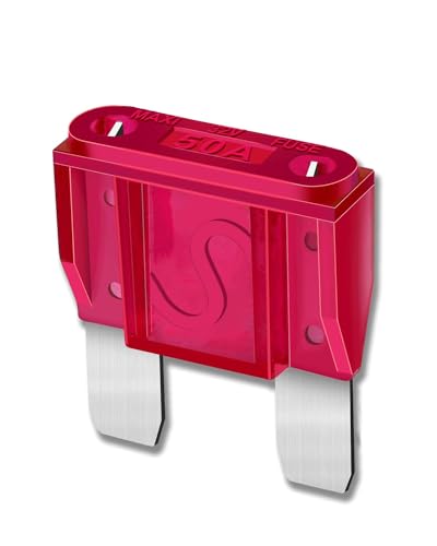 10pcs 50AMP Maxi Fuses - 50A 32V Automotive Blade Fuse for Auto, Car, Rv, Boat, Truck