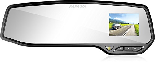 PAPAGO Car Dash Camera GoSafe 268 Full HD Dash Cam 1080P Car DVR with GPS Option, SONY EXMOR SENSOR Full Mirror Mount, Night Vision , Free 8GB Micro SD Card GS2688G