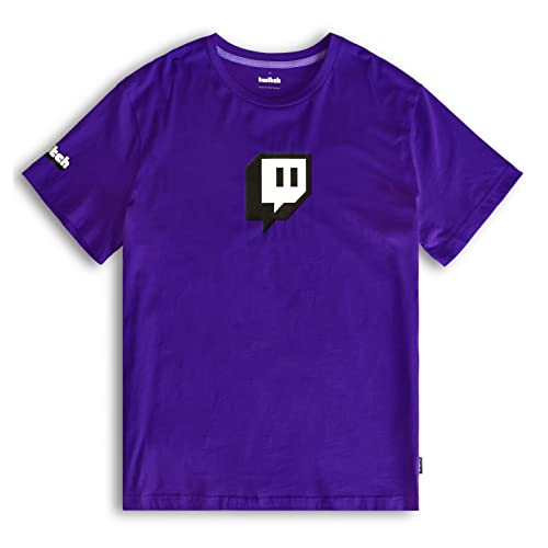 Twitch Glitch Logo Tee - Purple XL