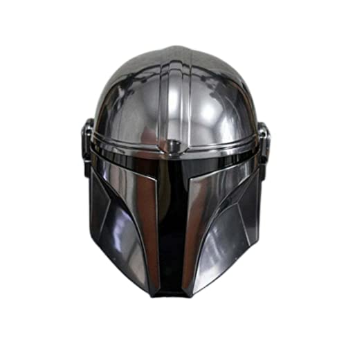 Steel Mandalorian Helmet SCA Medieval Helmet Helm for Halloween Costume Theater Role-Play Armour Helmet Rustic Vintage Home Decor Gifts
