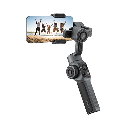 Zhiyun Smooth 5 Gimbal Stabilizer for Smartphone, Handheld 3-Axis Phone Gimbal, Portable Stabilizer for Vlogging, YouTube, Tiktok, Live Video Compatible with iPhone and Android