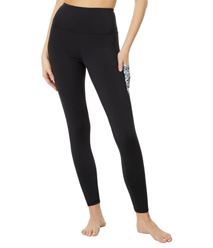 Hot Chillys Women's Micro Elite Chamois Pocket Print Tight Midweight Body Fit Base Layer - Seaglass, Medium