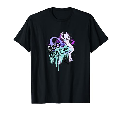 Pokémon Graffiti Mewtwo 150 Original Ready For Battle T-Shirt