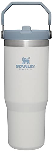 Stanley IceFlow Stainless Steel Tumbler with Straw - Vacuum Insulated Water Bottle for Home, Office or Car - Reusable Cup with Straw Leak Resistant Flip - Cold for 12 Hours or Iced for 2 Days (Fog)