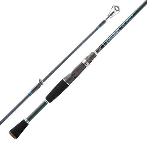 Castaway Pro Sport - 6'6' Fishing Rod with 24 Ton IM7 Carbon Fiber Blank, Sensa-Touch Reel Seat, Static Zoned Guide Spacing, EVA Foam Light Core Handle, SS304 Guides, Lightweight & Durable.