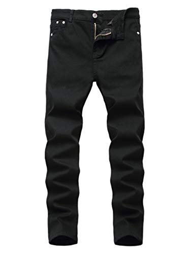 Boys Skinny Jeans, Boys Black Jeans Stretch Denim Jeans Pants for Little Kids 8