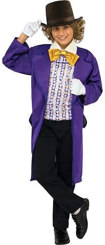 Rubie's Kids Willy Wonka & The Chocolate Factory Willy Wonka Value Costume, Medium, Purple