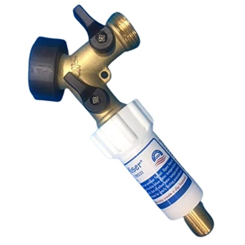 Blue Penguin Freeze Miser & 2-Way Y Valve Shut-Off ¾ Inch Brass Hose Connector