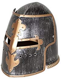 Nicky Bigs Novelties Knight Helmet for Medieval Armor Knight Costume Accessories