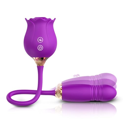 2023 New Rose Sex Stimulator for Women, Quiet Various Speed Toys Waterproof Automatic Electric Toys Machine Pleasure, USB Fast Charge, Powerful Dual Motor, Waterproof OY27