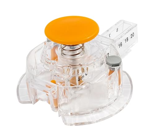 Fiskars Circle Cutter with 3 Replacement Blades - 1' to 8” Cut Length - Arts and Crafts Paper Cutter - Clear/Orange