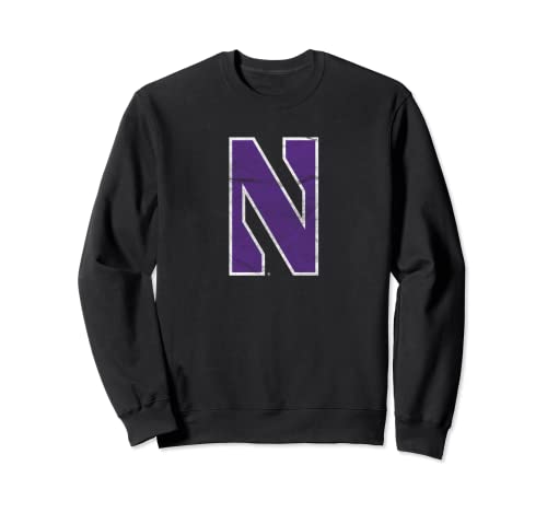 Northwestern University Wildcats Distressed Primary Sweatshirt
