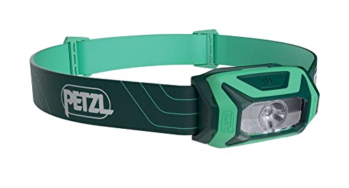 PETZL TIKKINA Headlamp - Compact, Easy-to-Use 300 Lumen Headlamp, Designed for Hiking, Climbing, Running, and Camping - Green