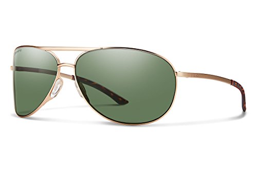 Smith Serpico 2 Sunglasses Matte Gold/ChromaPop Polarized Gray Green