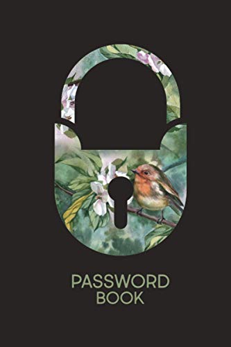 Password book: Log book password keeper with alphabetical tabs | Book organizer | Small journal and notebook for website addresses, logins and passwords