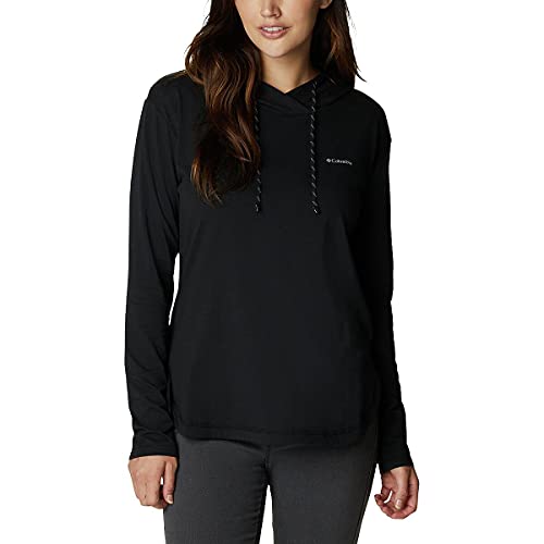Columbia Women's Sun Trek Hooded Pullover, Black, Large