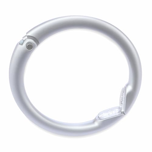 Clipa Bag Hanger – Matte Silver - The Ring That Opens Into a Hook and Hangs in Just 1/2' of Space, Holds 33 lbs., 3 yr. Warranty