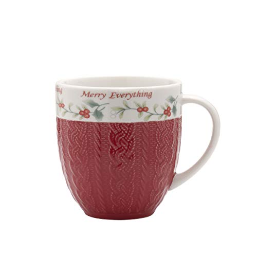 Pfaltzgraff Winterberry Stoneware Mug, 1 Count (Pack of 1), Assorted