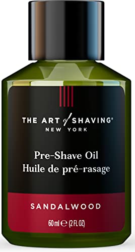 The Art of Shaving Pre Shave Beard Oil for Men, Protects Against Irritation and Razor Burn, Clinically Tested for Sensitive Skin, Sandalwood, 2 Fl Oz (Pack of 1)