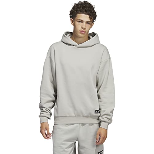 adidas Men's Legends Hoodie, Metal Grey, X-Large