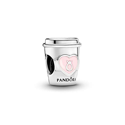 Pandora Jewelry Take a Break Coffee Cup Charm - Fun, Original Charm Charm Bracelets - Perfect Charm for Mom, Sister, Daughter & More - Sterling Silver, With Gift Box