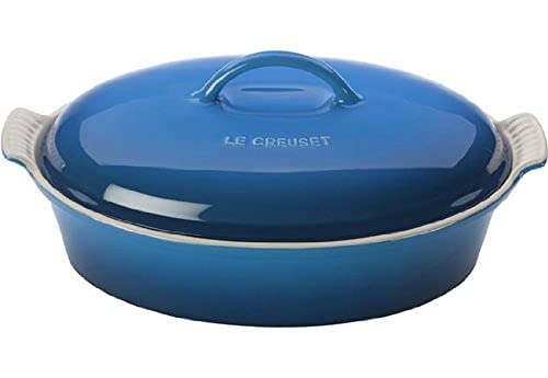 Le Creuset Stoneware Heritage Covered Oval Casserole, 4 qt. (14'), Marseille