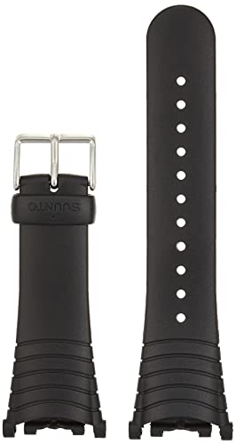 SUUNTO Wrist-Top Computer Watch Replacement Strap Kit (Vector, Altimax, Mariner, Regatta, D3; Black Elastomer)