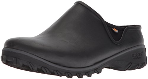 BOGS Women's Sauvie Chelsea Waterproof Garden Rain Boot, Black, 10 Medium US