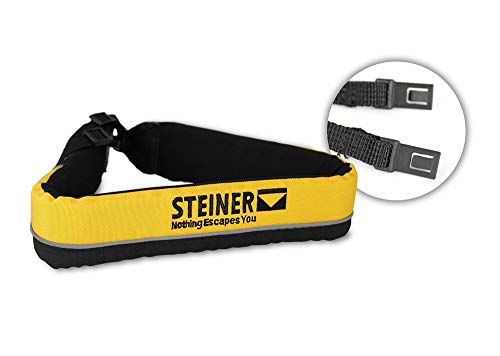 Steiner ClicLoc Floating Strap for Marine Binoculars, Fits 7x50 Navigator Pro, Commander, Global Commander, Yellow (76803)