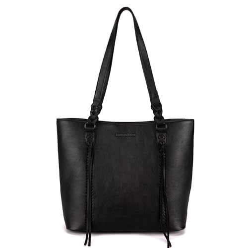 Montana West Purses and Handbags for Women Genuine Leather Tote Purse Hobo Shoulder Bag,MWG01-G9068BK