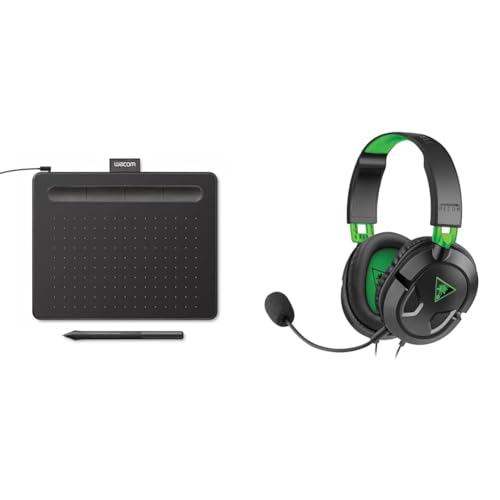 Wacom Intuos Small Graphics Drawing Tablet, includes Training & Software & Turtle Beach Recon 50 Xbox Gaming Headset for Xbox Series X/S, Xbox One, PS5, PS4