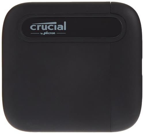 Crucial X6 4TB Portable SSD - Up to 800MB/s - PC and Mac - USB 3.2 USB-C External Solid State Drive - CT4000X6SSD9