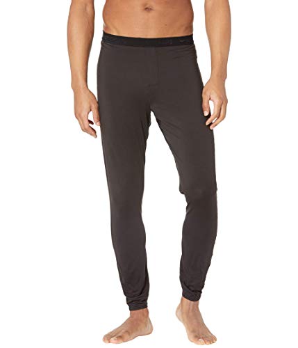 Hot Chillys Men's Clima-Tek Base Layer Bottoms | Breathable Moisture-Wicking Quick-Drying Relaxed Fit Thermal Underwear, Black, Size: M