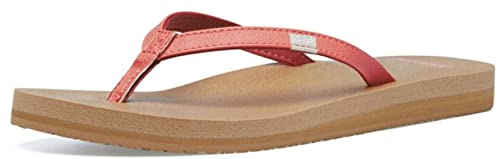 Sanuk Women's Yoga Joy, Burnt Coral, 9 M US