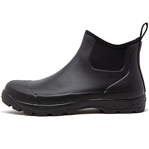 PEMBERTON Waterproof Boots for Men (Slip On) Rain Boots, Rubber Boots for Men, Mens Boots Waterproof, Mens Rubber Boots (Made with Neoprene and Rubber)