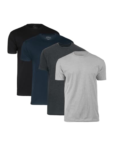 True Classic Tees | Premium Fitted Men's T-Shirts | Crew Neck | Multicolor 4-Pack | X-Large