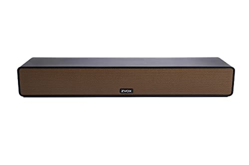 ZVOX AccuVoice AV120 Compact TV Soundbar Speaker with Bluetooth, Bronze Grille