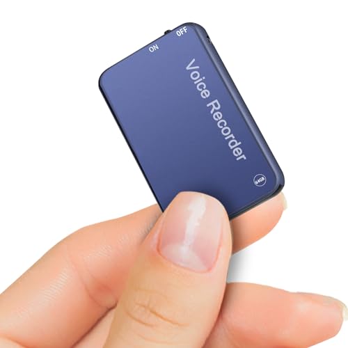 64GB Voice Recorder, Vormooi Voice Activated Recorder with 750 Hours Recording Capacity and 50 Hours Long Battrey Time, Audio Recorder for Lecture Interview Meeting Class