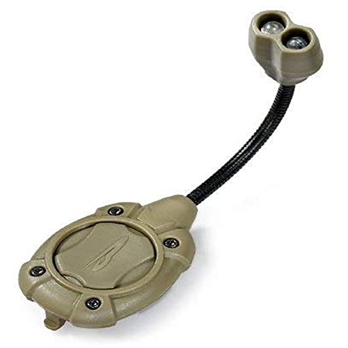 Princeton Tec Point MPLS II 10 Lumen Ultrabright IR/White LED Light, Universal Mounting System for Hardhats and Flexi-Neck Design, Essential for Law Enforcement, Military, and Trade Work, Olive Drab