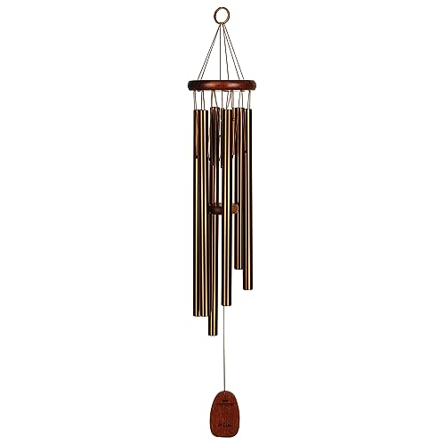 Woodstock Wind Chimes for Outside, Garden, Patio, Porch and Outdoor Decor (32') Pachelbel Canon Chime Bronze Wind Chime Christmas/Hanukkah Gifts (PCCB)