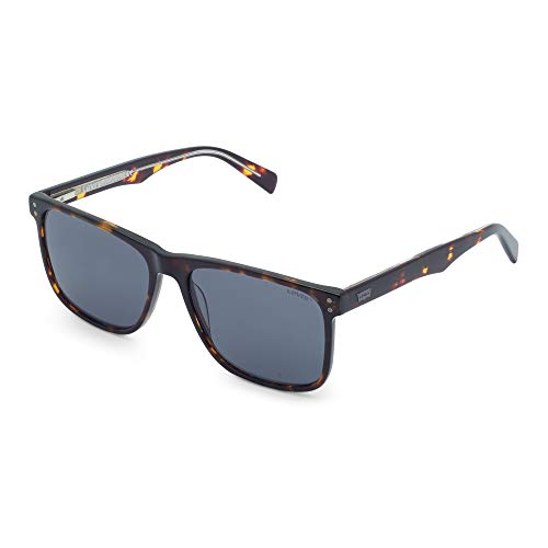 Levi's mens Lv 5004/S Sunglasses, Dark Havana/Grey, 57mm 16mm US