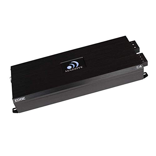 Massive Audio E4 - Car Audio 4,000 Watt Nano Edge Series, Monoblock Car Amplifier, Bass Boost, 1 Ohm Stable