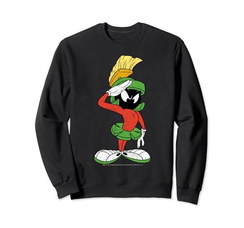 Looney Tunes Marvin The Martian Salute Portrait Sweatshirt