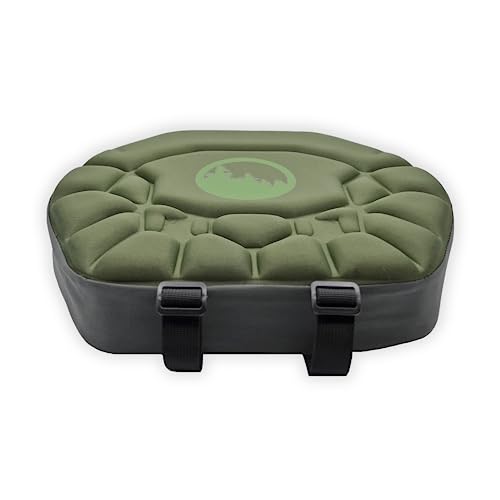 XOP Tour XL Hang On Treestand Seat Cushion - XOP Green and Storm Grey, Extra Large - 4 Layer Closed Cell Foam, Waterproof