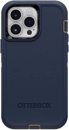 OtterBox Defender Screenless Series Case for iPhone 14 PRO (ONLY) Case Only - Non-Retail Packaging - Blue Suede Shoes