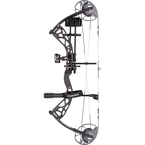 DIAMOND ARCHERY Edge Max Versatile Fully Adjustable Durable Accurate Stable Compound Bow, Black, Right Hand