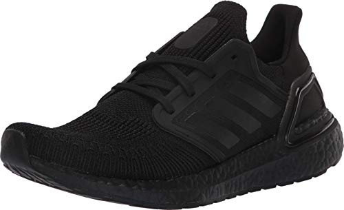 adidas Women's Ultraboost 20 Sneaker, Black/Black/Solar Red, 8.5