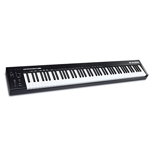 M-Audio Keystation 88 MK3 – 88 Key Semi Weighted MIDI Keyboard Controller for Complete Command of Virtual Synthesizers and DAW parameters,Black