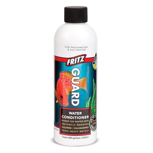 Fritz Aquatics FritzGuard Water Conditioner/Dechlorinator Makes Tap Water Safe for Fresh & Salt Water Aquariums (8-Ounce)
