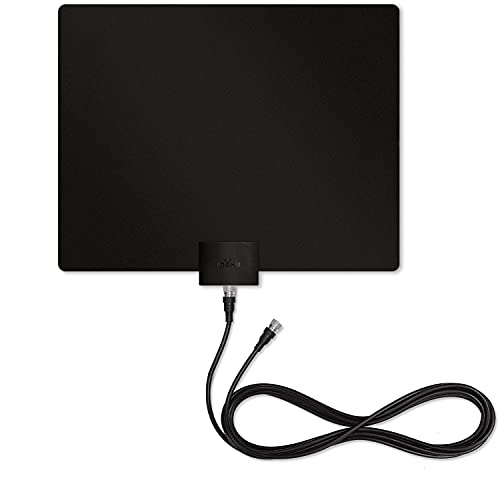 Mohu Leaf 30 Indoor TV Antenna, 40 Mile-Range, UHF/VHF Multi-directional, Original Paper-Thin, 10 ft. Detachable Coaxial Cable, Reversible, Paintable, 4K-Ready HDTV, MH-110583